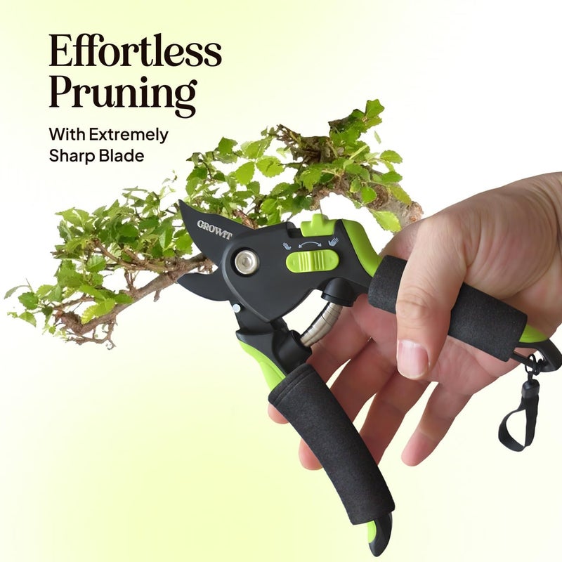 Craft911 Soft Grip Pruning Shears for Weak & Arthritic Hands – Easy-Cut Garden Clippers with Comfort Handle Design - Image 3